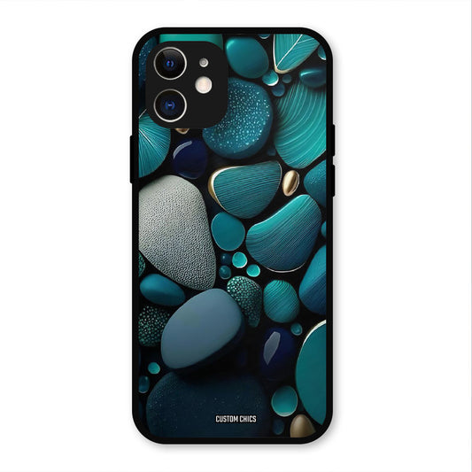 Green Stones IPhone 12 Mobile Back Cover - Aesthetic PrintShield Case