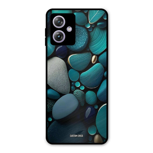 Green Stones Moto G54 Mobile Back Cover - Aesthetic PrintShield Case