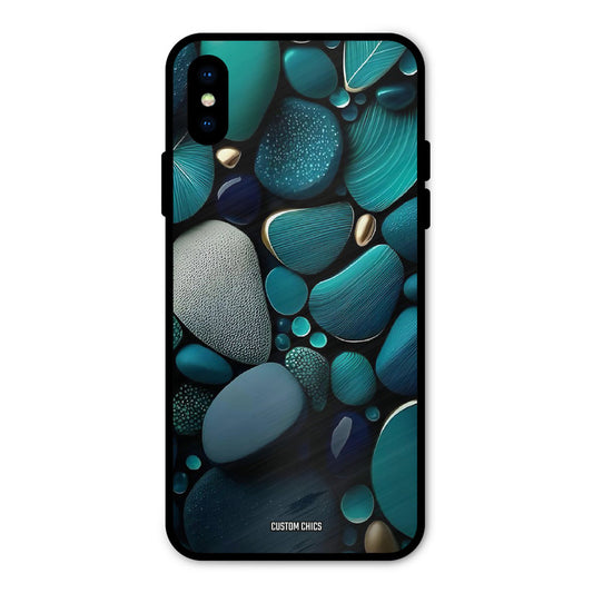 Green Stones iPhone X Mobile Back Cover - Aesthetic PrintShield Case