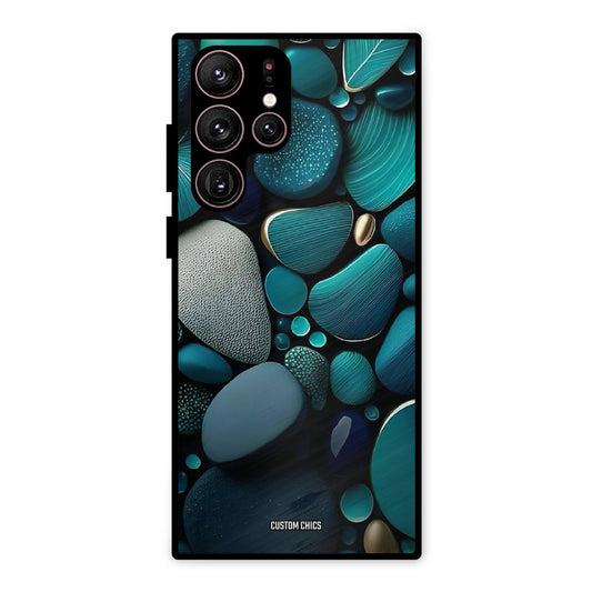 Green Stones Samsung Galaxy S22 Ultra Mobile Back Cover - Aesthetic PrintShield Case