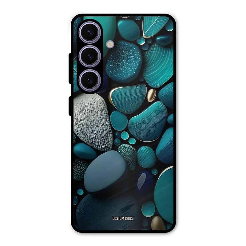 Green Stones Samsung Galaxy S24 Mobile Back Cover - Aesthetic PrintShield Case