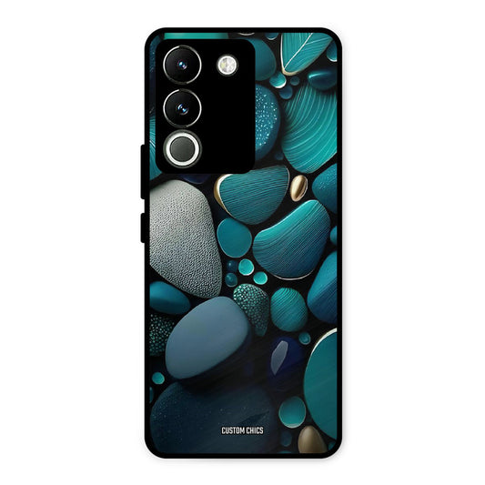 Green Stones Vivo Y200 Mobile Back Cover - Aesthetic PrintShield Case
