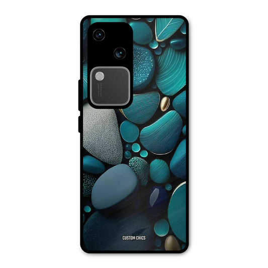 Green Stones Vivo V30 Mobile Back Cover - Aesthetic PrintShield Case