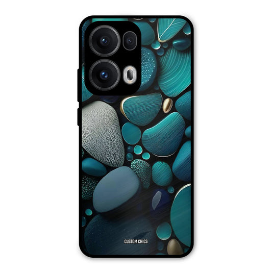 Green Stones Oppo Reno 13 Pro 5G Mobile Back Cover - Aesthetic PrintShield Case