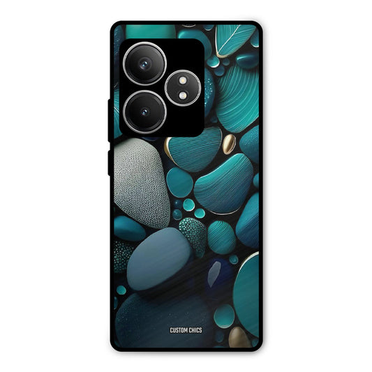 Green Stones Realme GT 6T Mobile Back Cover - Aesthetic PrintShield Case