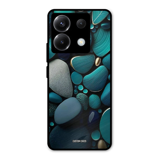 Green Stones Poco X6 Mobile Back Cover - Aesthetic PrintShield Case