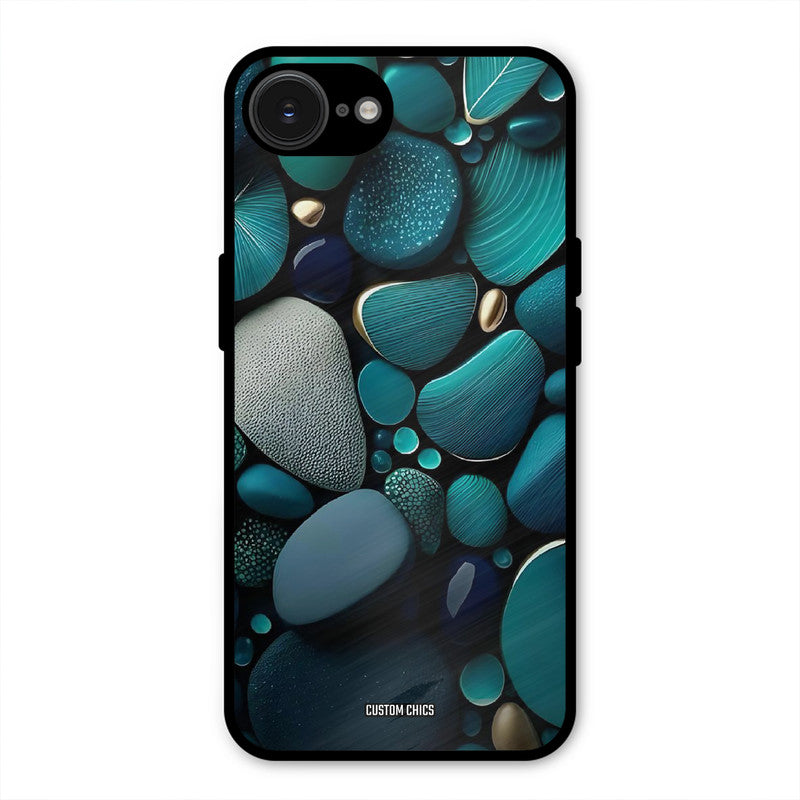Green Stones iPhone 16e Mobile Back Cover - Aesthetic PrintShield Case