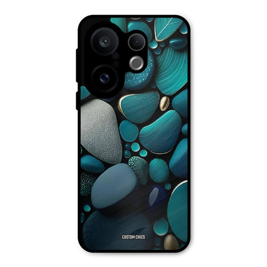 Green Stones Vivo X200 FE Mobile Back Cover - Aesthetic PrintShield Case