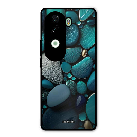 Green Stones Vivo V40e Mobile Back Cover - Aesthetic PrintShield Case