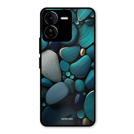 Green Stones iQOO Z9 Mobile Back Cover - Aesthetic PrintShield Case