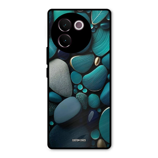 Green Stones Vivo V30e Mobile Back Cover - Aesthetic PrintShield Case