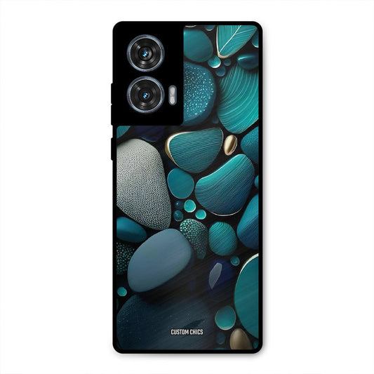 Green Stones Moto G96 Mobile Back Cover - Aesthetic PrintShield Case