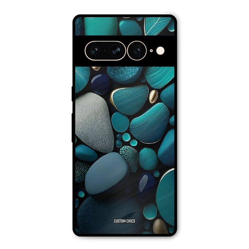 Green Stones Google Pixel 7 Pro Mobile Back Cover - Aesthetic PrintShield Case