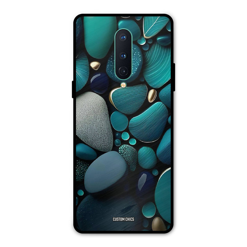 Green Stones Oneplus 8 Mobile Back Cover - Aesthetic PrintShield Case