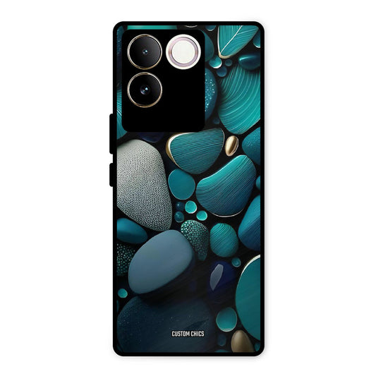 Green Stones Vivo T2 Pro Mobile Back Cover - Aesthetic PrintShield Case