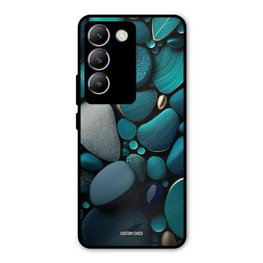 Green Stones Vivo Y200e Mobile Back Cover - Aesthetic PrintShield Case