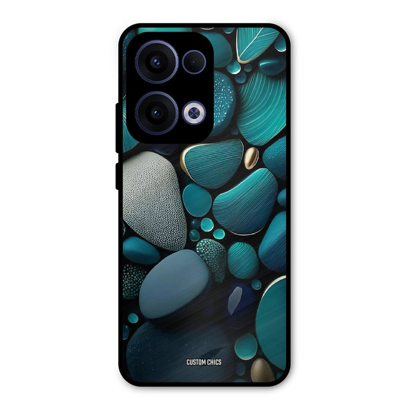 Green Stones Oppo Reno 13 5G Mobile Back Cover - Aesthetic PrintShield Case