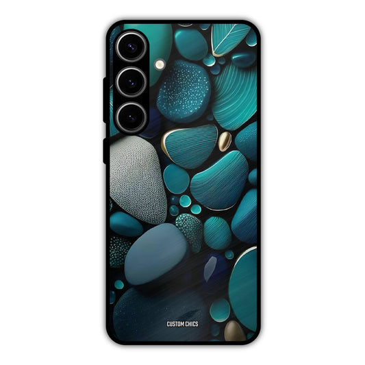 Green Stones Samsung Galaxy S24 Plus Mobile Back Cover - Aesthetic PrintShield Case