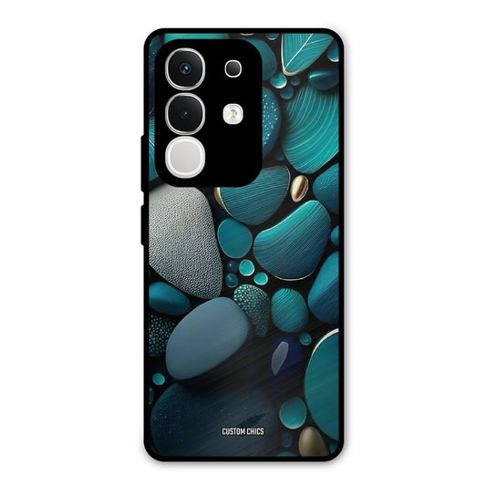 Green Stones Vivo T4x Mobile Back Cover - Aesthetic PrintShield Case