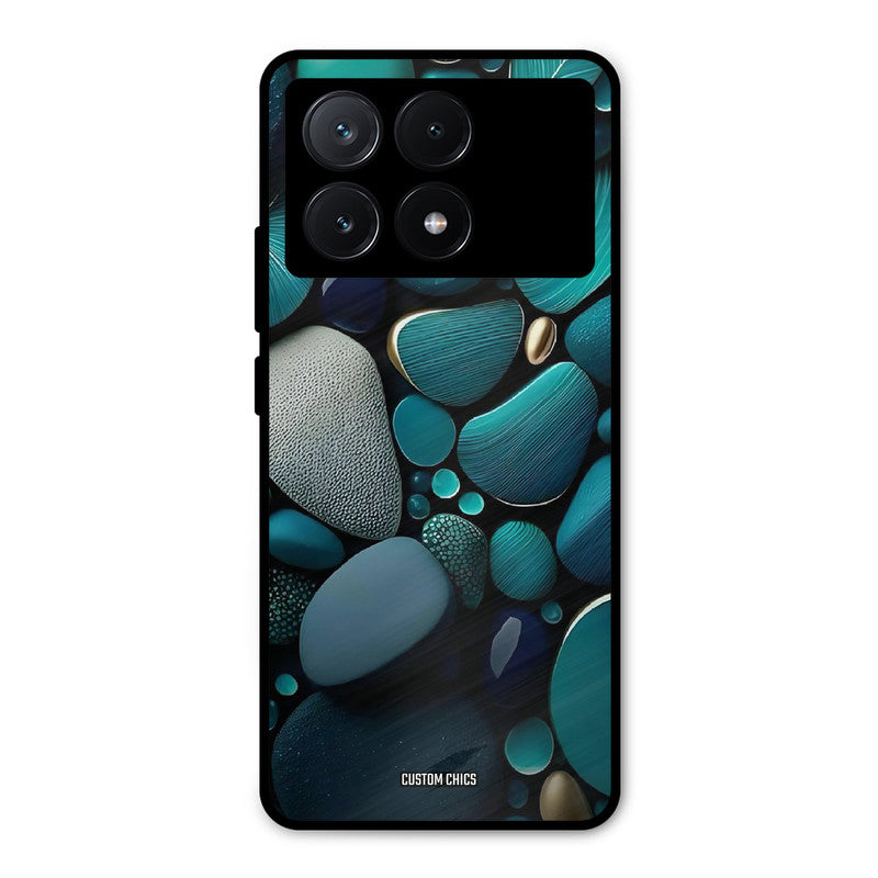 Green Stones Poco X6 Pro Mobile Back Cover - Aesthetic PrintShield Case