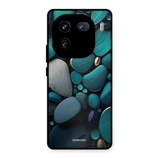 Green Stones iQOO 12 Mobile Back Cover - Aesthetic PrintShield Case