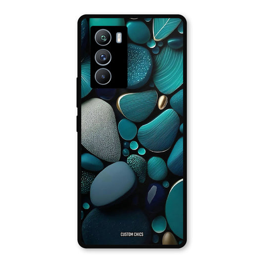 Green Stones iQOO 9SE Mobile Back Cover - Aesthetic PrintShield Case