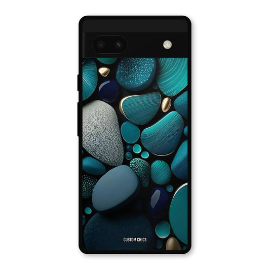 Green Stones Google Pixel 6a Mobile Back Cover - Aesthetic PrintShield Case