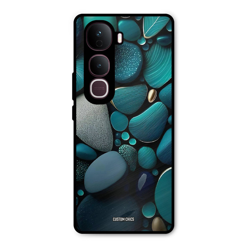 Green Stones Vivo Y400 Pro Mobile Back Cover - Aesthetic PrintShield Case