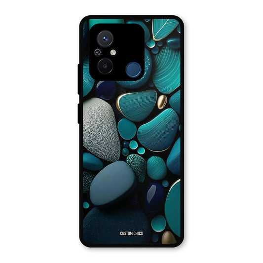 Green Stones Redmi 12c Mobile Back Cover - Aesthetic PrintShield Case