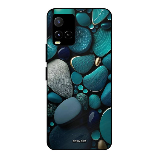 Green Stones Vivo Y33s Mobile Back Cover - Aesthetic PrintShield Case