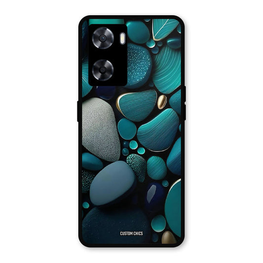 Green Stones Oppo A57 2022 Mobile Back Cover - Aesthetic PrintShield Case