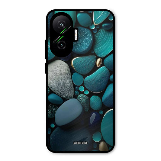 Green Stones Poco F7 5G Mobile Back Cover - Aesthetic PrintShield Case