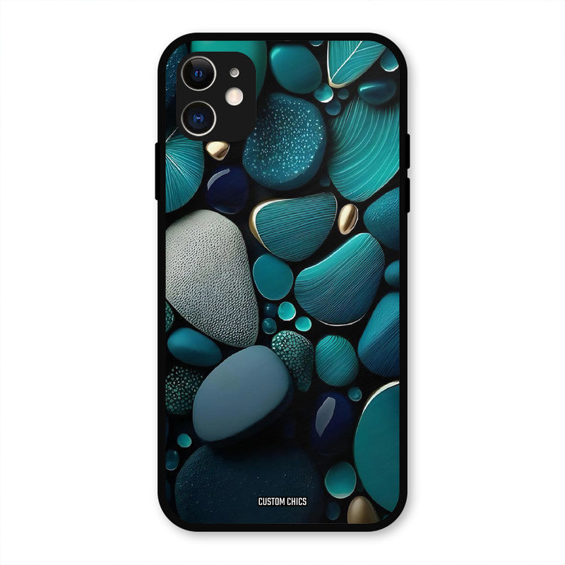 Green Stones IPhone 11 Mobile Back Cover - Aesthetic PrintShield Case