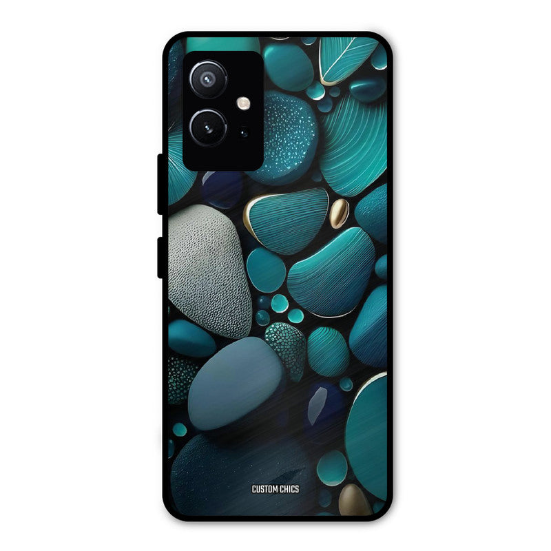 Green Stones Vivo Y75 5G Mobile Back Cover - Aesthetic PrintShield Case