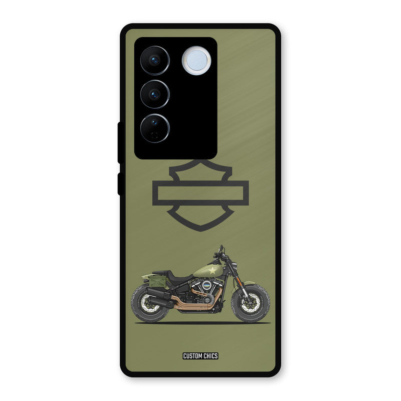 Green Superbike Vivo V27 Pro Mobile Back Cover - Car&Bike PrintShield Case