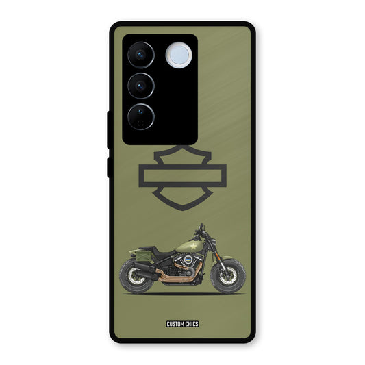 Green Superbike Vivo V27 Pro Mobile Back Cover - Car&Bike PrintShield Case