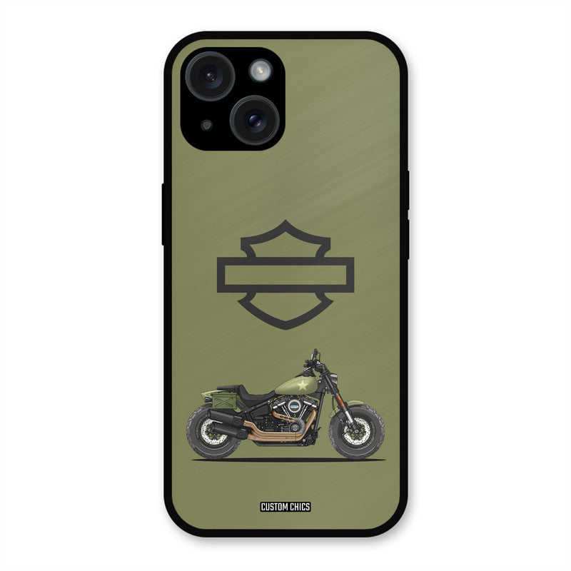 Green Superbike iPhone 15 Mobile Back Cover - Car&Bike PrintShield Case