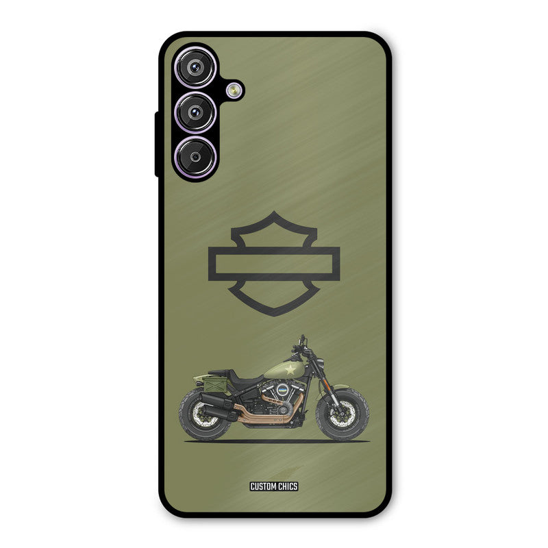 Green Superbike Samsung Galaxy M15 Mobile Back Cover - Car&Bike PrintShield Case