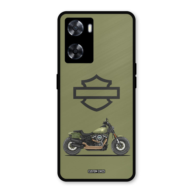 Green Superbike Oppo A57 2022 Mobile Back Cover - Car&Bike PrintShield Case