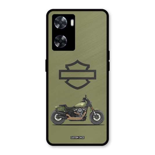 Green Superbike Oppo A57 2022 Mobile Back Cover - Car&Bike PrintShield Case