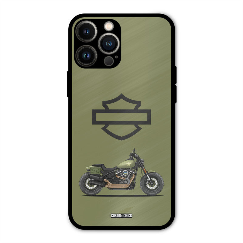 Green Superbike iPhone 13 Pro Max Mobile Back Cover - Car&Bike PrintShield Case