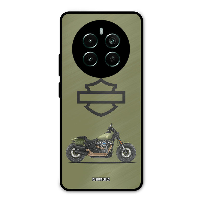 Green Superbike Realme 12 Plus Mobile Back Cover - Car&Bike PrintShield Case