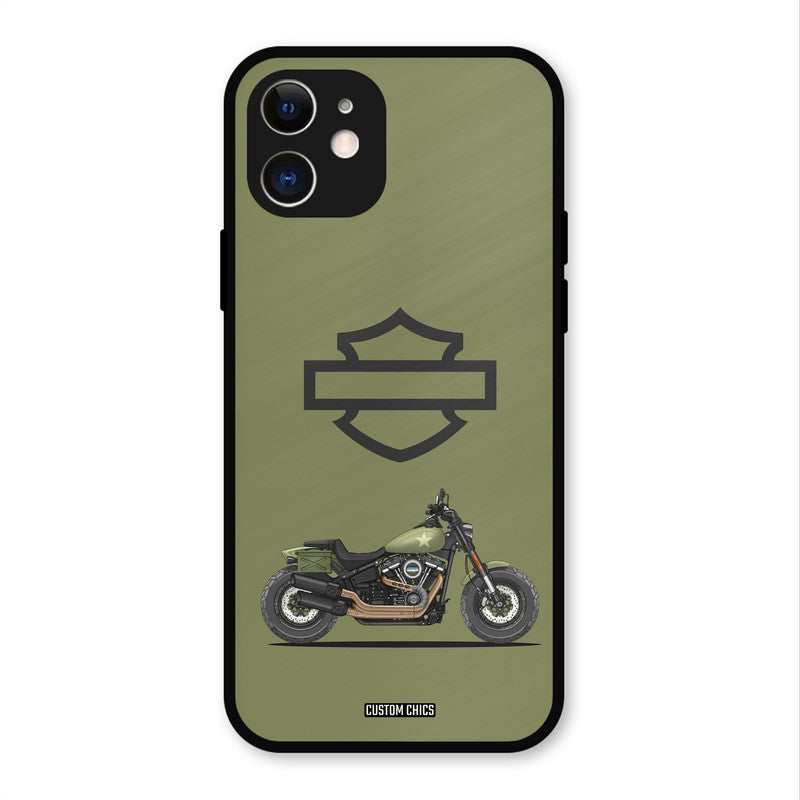 Green Superbike iPhone 12 Mobile Back Cover - Car&Bike PrintShield Case