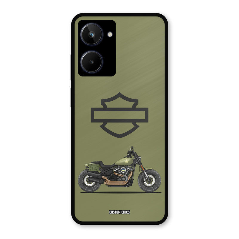 Green Superbike Realme 10 Mobile Back Cover - Car&Bike PrintShield Case