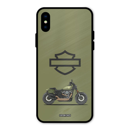 Green Superbike iPhone X Mobile Back Cover - Car&Bike PrintShield Case