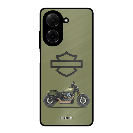 Green Superbike Poco C71 Mobile Back Cover - Car&Bike PrintShield Case