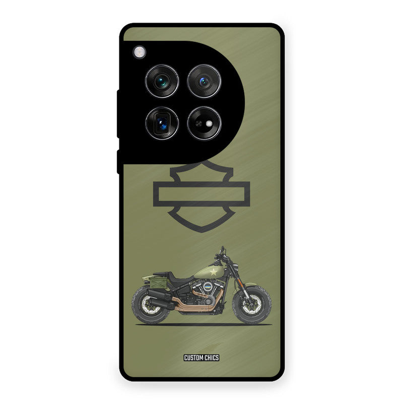 Green Superbike OnePlus 12 Mobile Back Cover - Car&Bike PrintShield Case