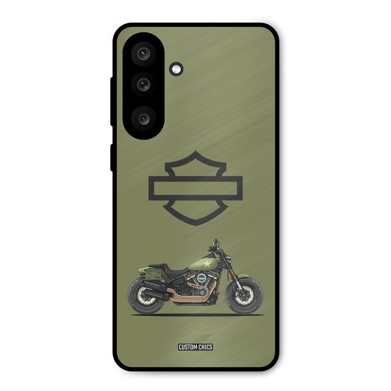 Green Superbike Samsung Galaxy M56 Mobile Back Cover - Car&Bike PrintShield Case