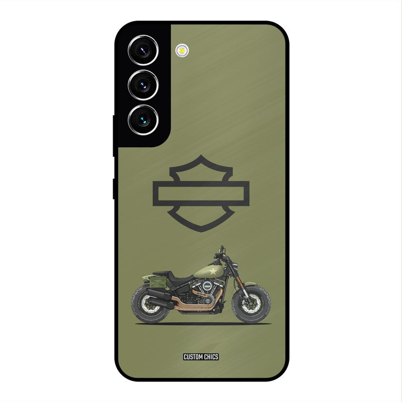 Green Superbike Samsung Galaxy S22 Mobile Back Cover - Car&Bike PrintShield Case