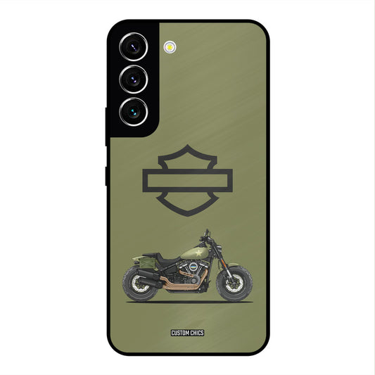Green Superbike Samsung Galaxy S22 Mobile Back Cover - Car&Bike PrintShield Case